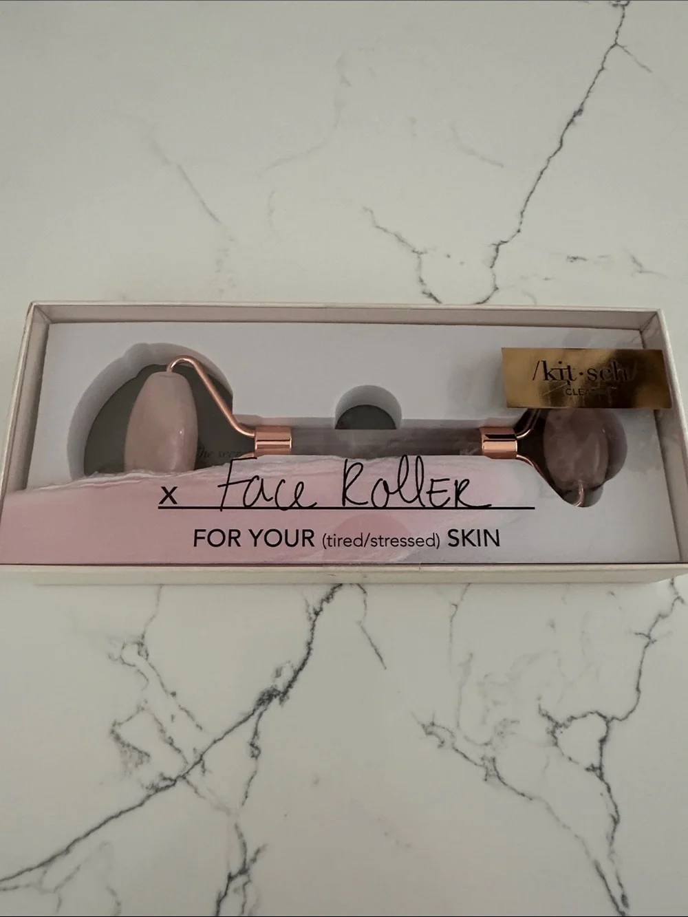 NWT Kit•sch Rose Quartz Face Roller